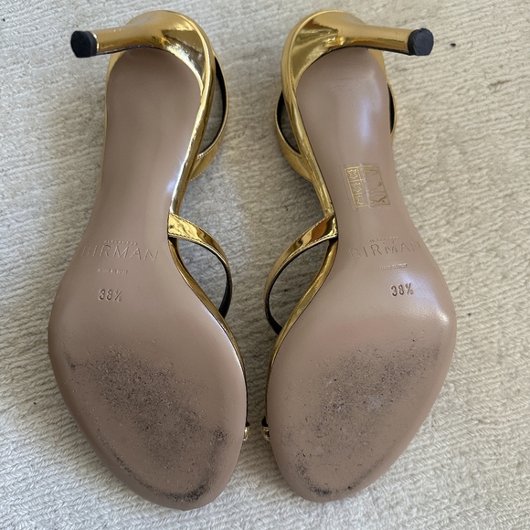 Alexandre Birman Gold Women's Heels - Picture 4 of 8